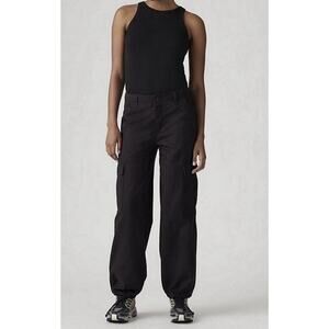 NWT Levi’s 94 Baggy Cargo Pants Womens 31x30 Black Cotton Mid Rise Straight Leg